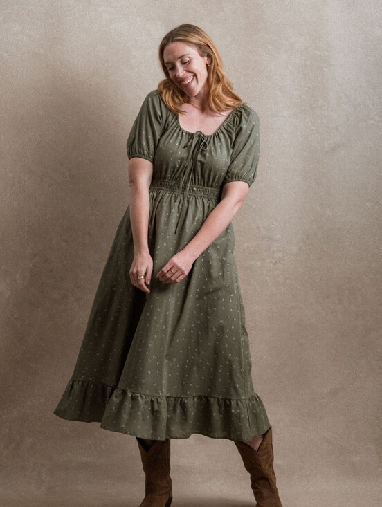 Neuflora Dresses & Skirts - Neuflora Spring Hill Dress In Sage Floral Size Large